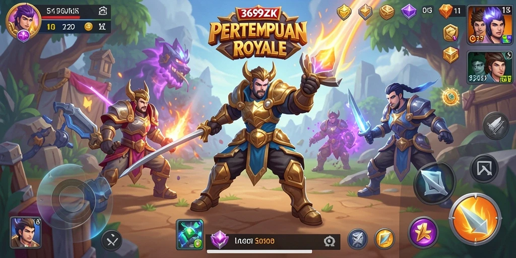 Tampilan aksi seru dalam game Battle Royale 369ZK.