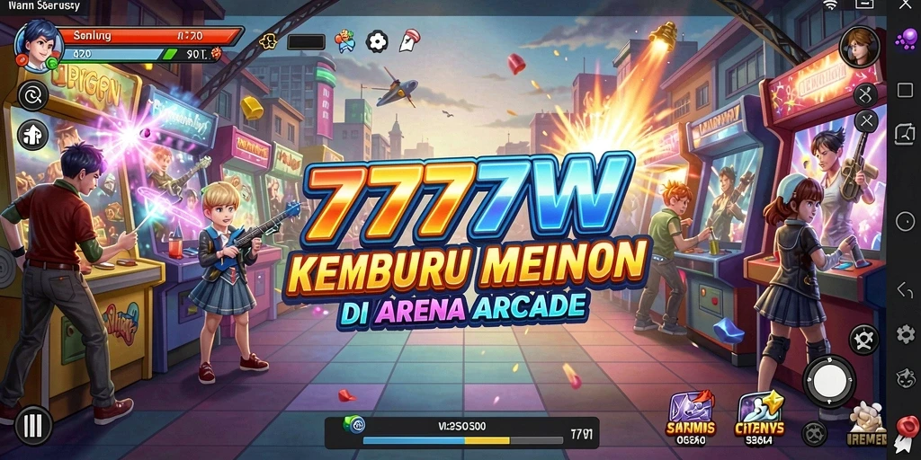 Tampilan gameplay seru dari 7777W yang menegangkan.