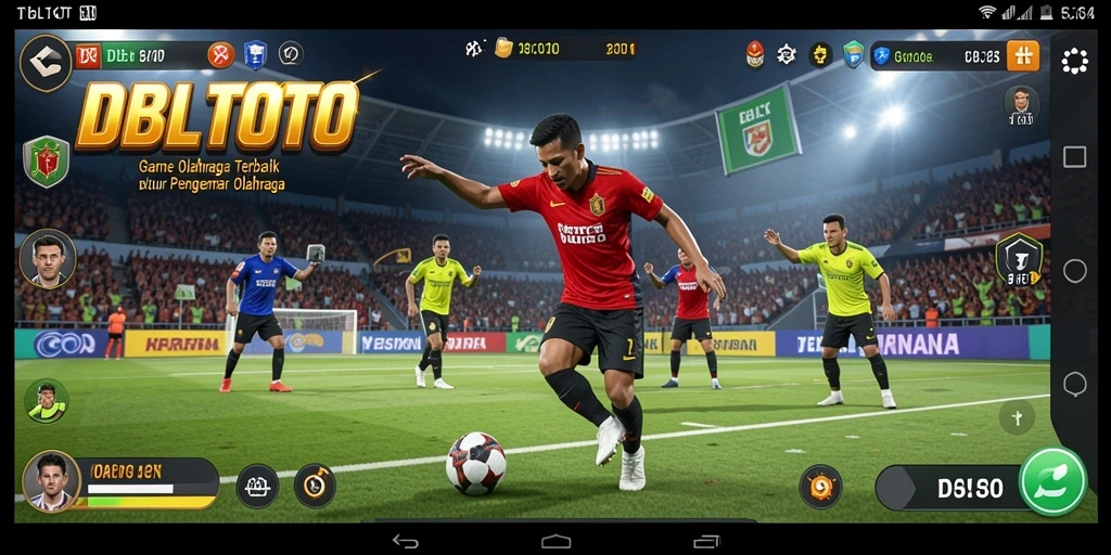 Gameplay intens dalam DBLTOTO dengan suasana olahraga yang nyata.