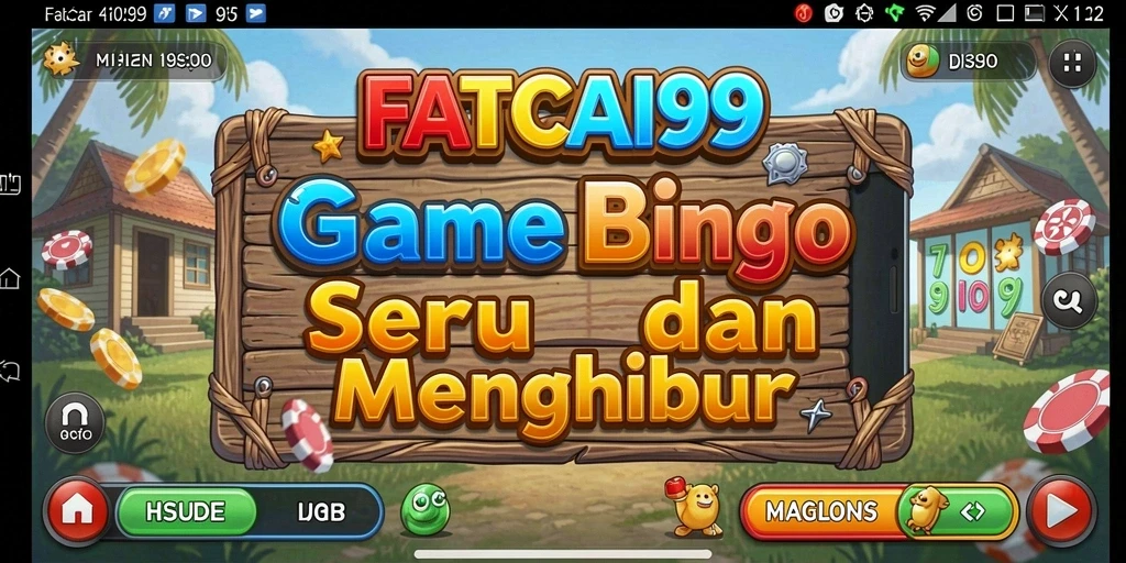 Screenshot menunjukkan gameplay Bingo yang seru dan interaktif.
