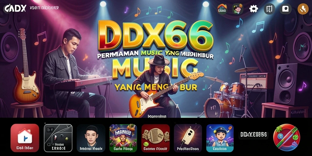 Tangkapan layar gameplay IDX66 yang menampilkan pengalaman bermain musik yang seru.
