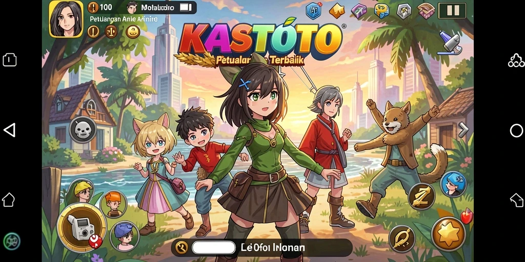 Tampilan luar biasa dari gameplay KASTOTO yang penuh aksi Anime.