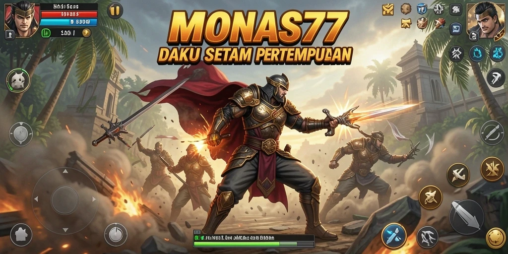 Tampilan aksi mendebarkan dari gameplay MONAS77 yang penuh strategi.