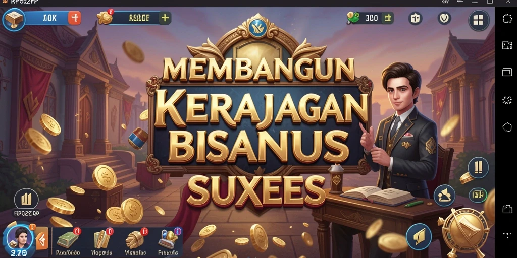 Gameplay menarik RP62RP yang menggambarkan manajemen bisnis.