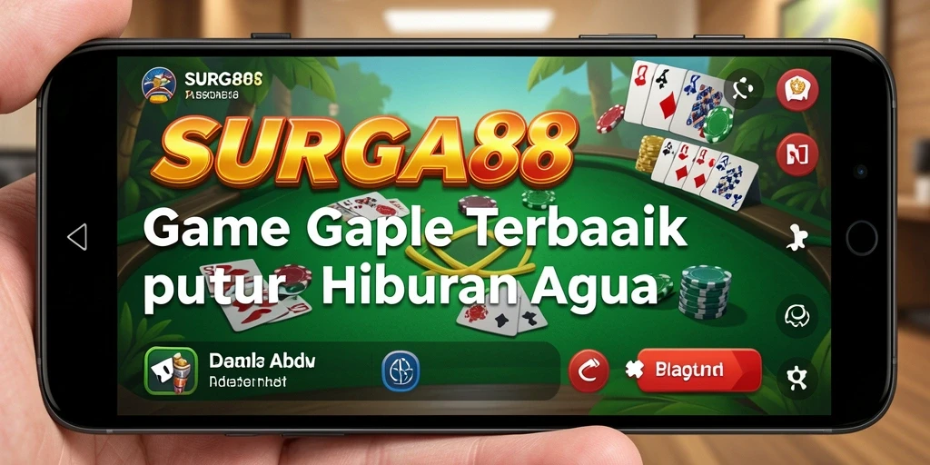 Tampilan menarik dari gameplay Gaple SURGA88 yang seru.