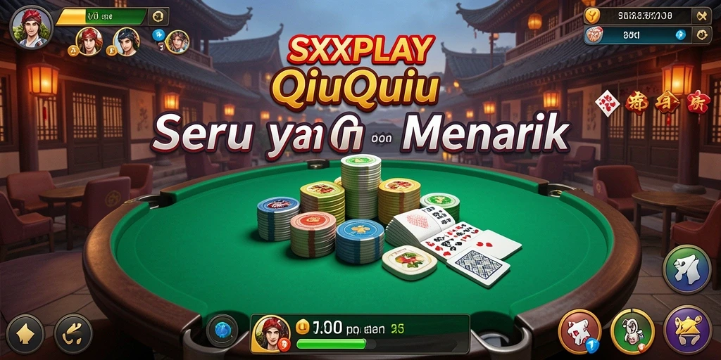 Screenshot utama SXXPLAY menampilkan gameplay QiuQiu yang mendebarkan.